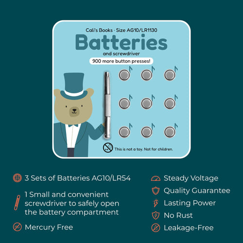 Cali's Books Batteries AG10 Battery Replacement Kit