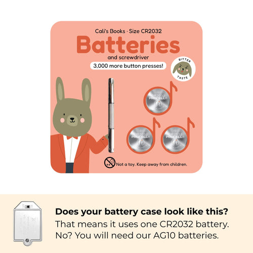 Cali's Books Batteries CR2032 Bitter Taste Battery Replacement Kit