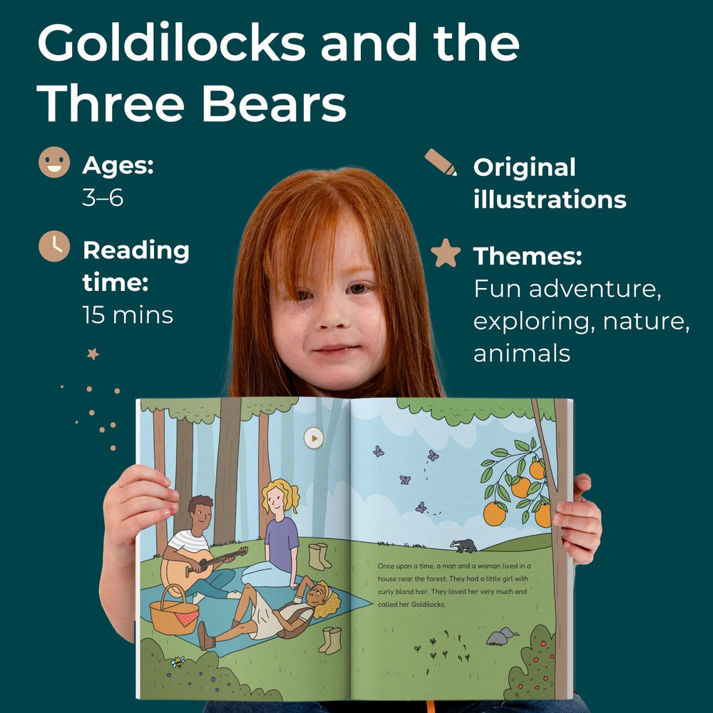 Cali's Books Recordable Booklets Goldilocks and the Three Bears - infinibooklet