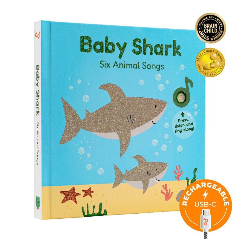 Cali's Books Sound Books Baby Shark Nursery Rhymes - Rechargeable