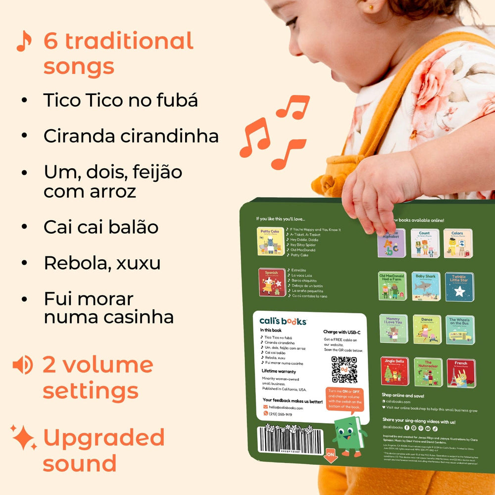 Cali's Books Sound Books Brazilian Nursery Rhymes - Rechargeable