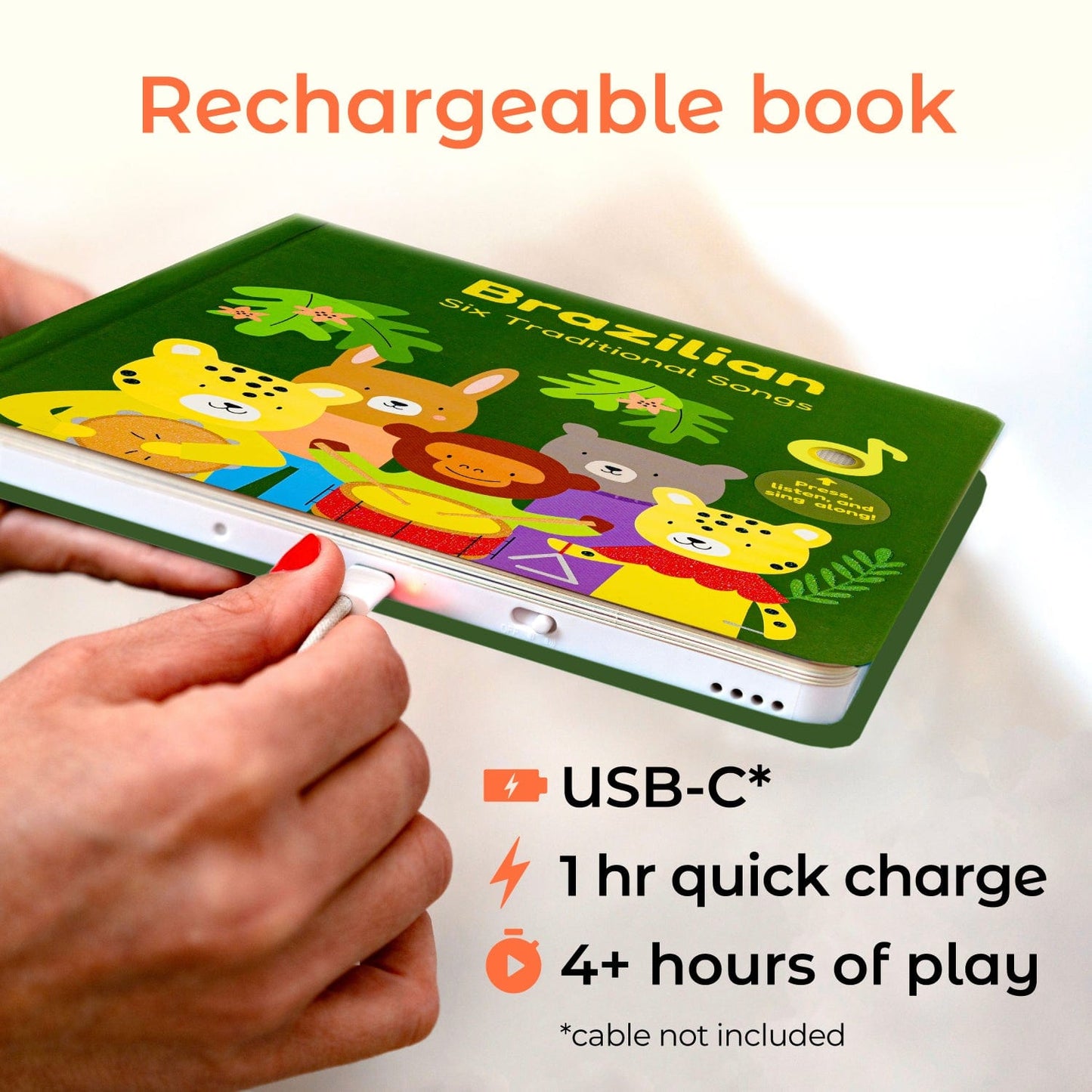 Cali's Books Sound Books Brazilian Nursery Rhymes - Rechargeable