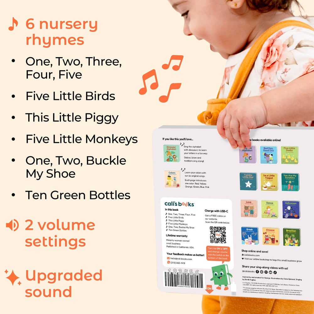 Cali's Books Sound Books Count With Nursery Rhymes - Rechargeable