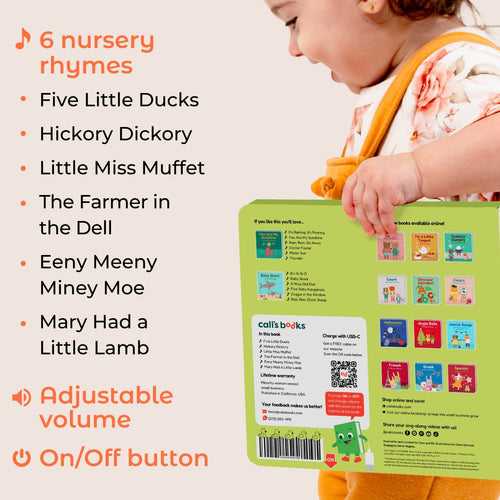 Cali's Books Sound Books Five Little Ducks Nursery Rhymes - Rechargeable