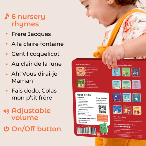 Cali's Books Sound Books French Nursery Rhymes - Rechargeable