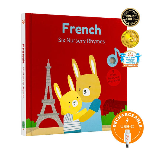 Cali's Books Sound Books French Nursery Rhymes - Rechargeable