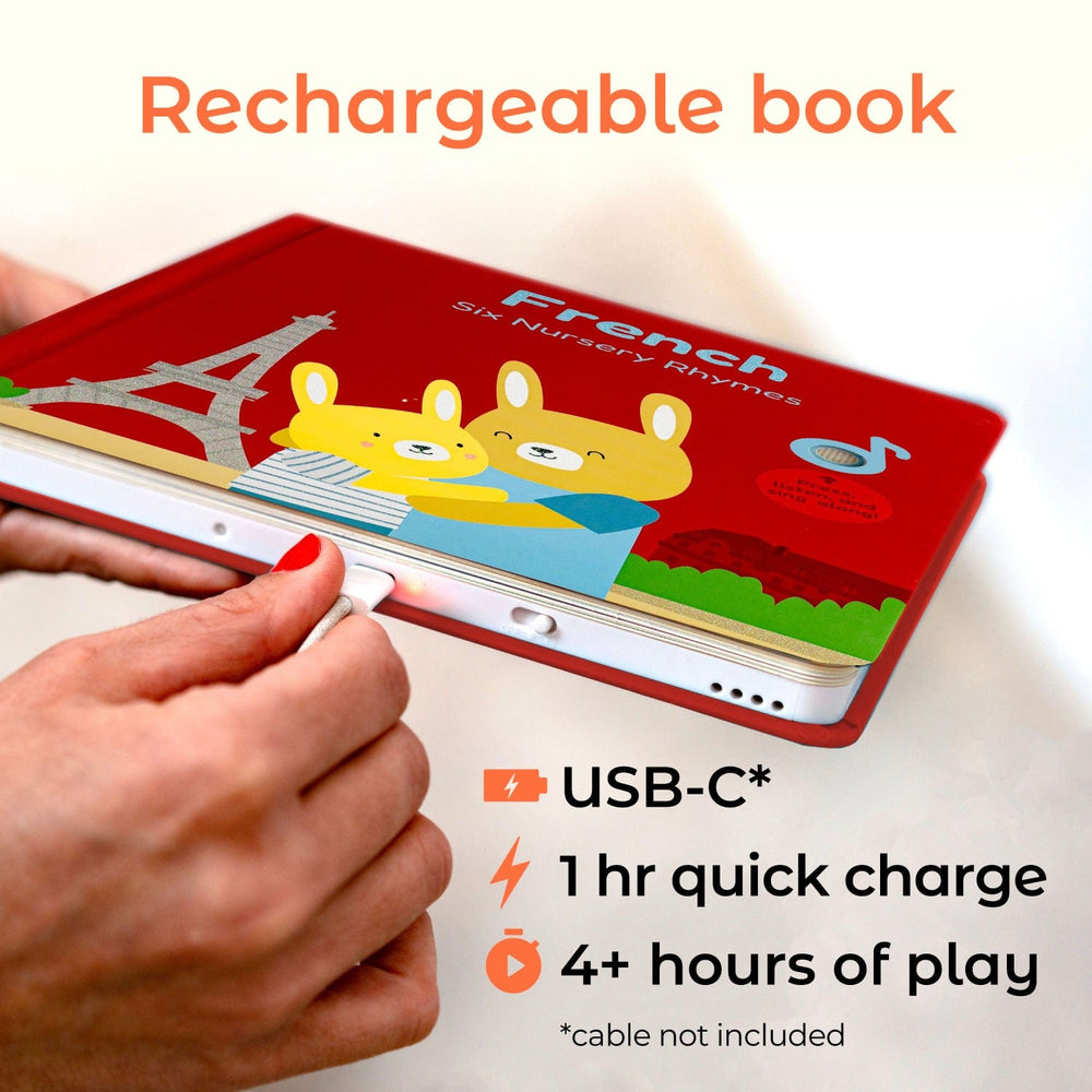 Cali's Books Sound Books French Nursery Rhymes - Rechargeable