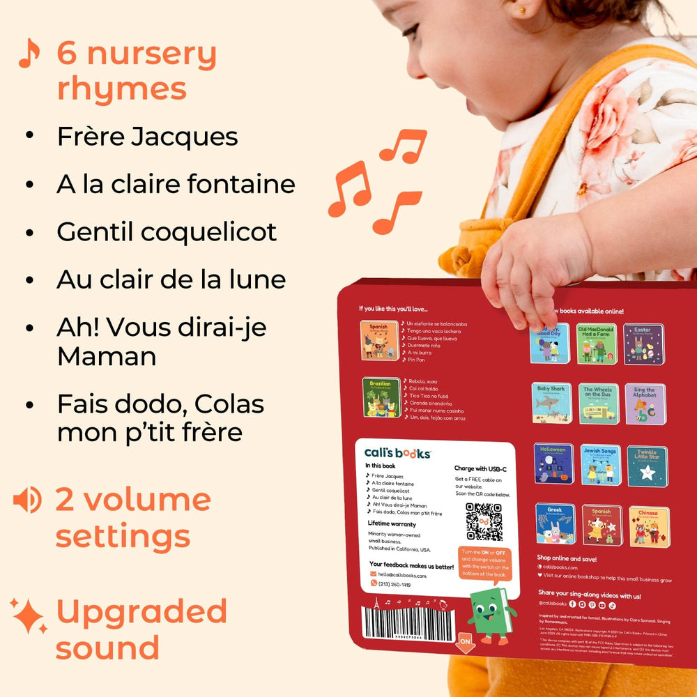 Cali's Books Sound Books French Nursery Rhymes - Rechargeable