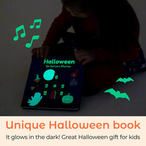 Cali's Books Sound Books Halloween Nursery Rhymes Glow-in-the-Dark - Rechargeable sound book