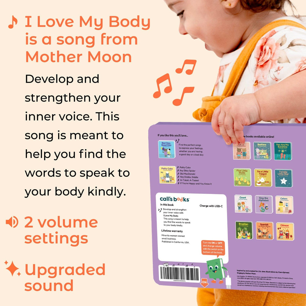 Cali's Books Sound Books I Love My Body by Mother Moon (Rechargeable)