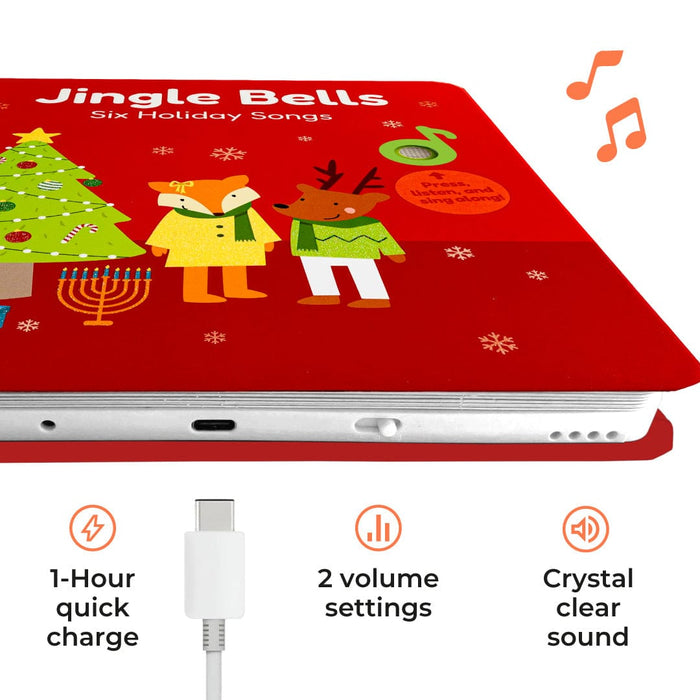 Cali's Books Sound Books Jingle Bells Nursery Rhymes - Rechargeable