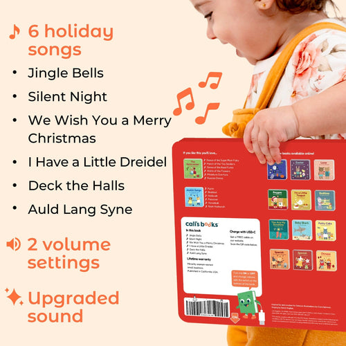 Cali's Books Sound Books Jingle Bells Nursery Rhymes - Rechargeable