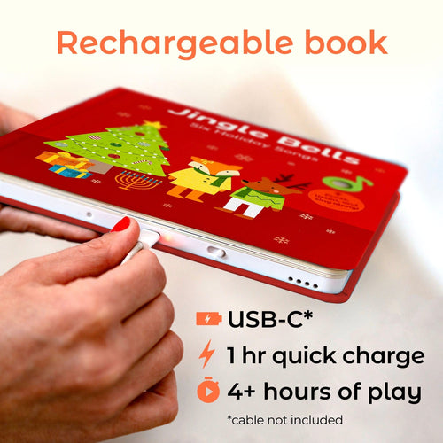 Cali's Books Sound Books Jingle Bells Nursery Rhymes - Rechargeable