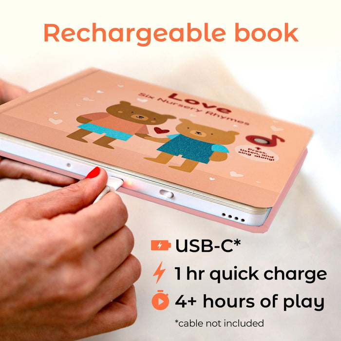 Cali's Books Sound Books Love Nursery Rhymes - Rechargeable Sound Book