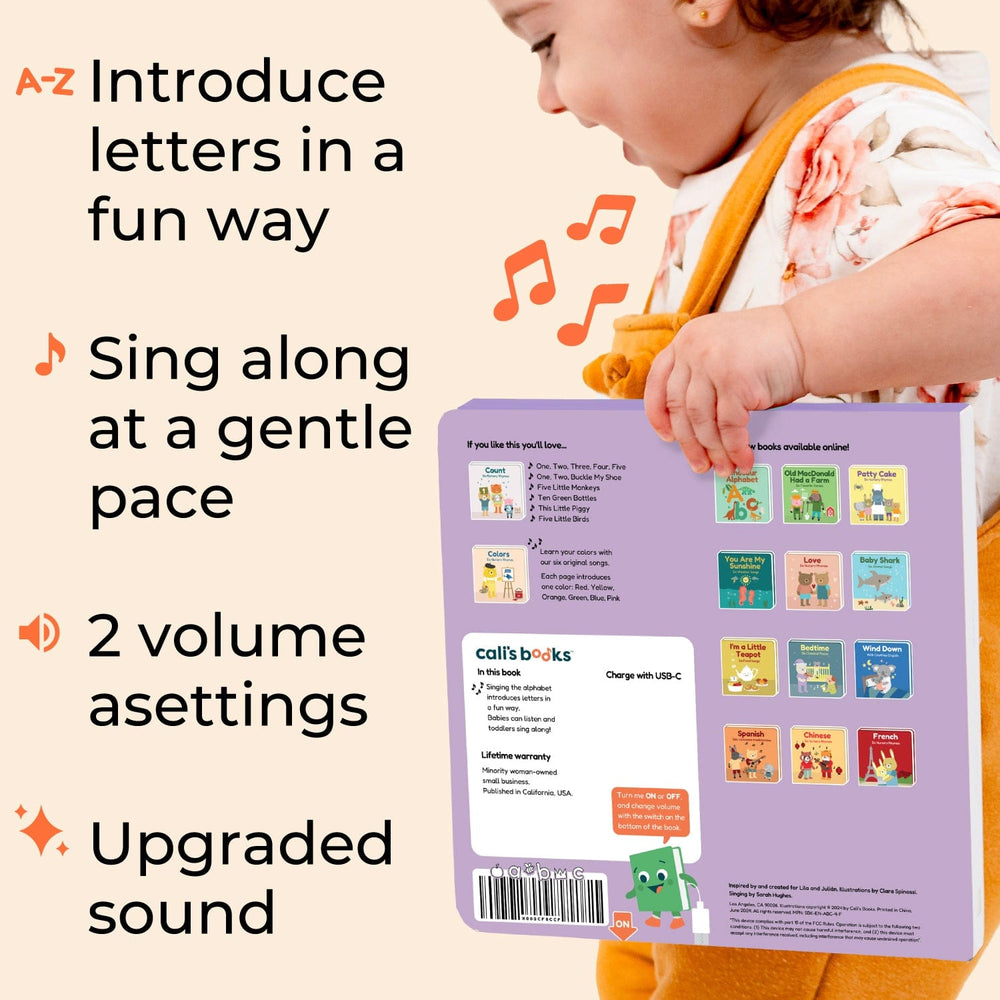 Cali's Books Sound Books Sing The Alphabet - Rechargeable