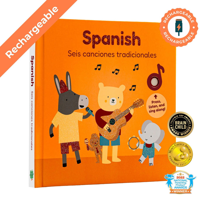 Cali's Books Sound Books Spanish Nursery Rhymes - Rechargeable