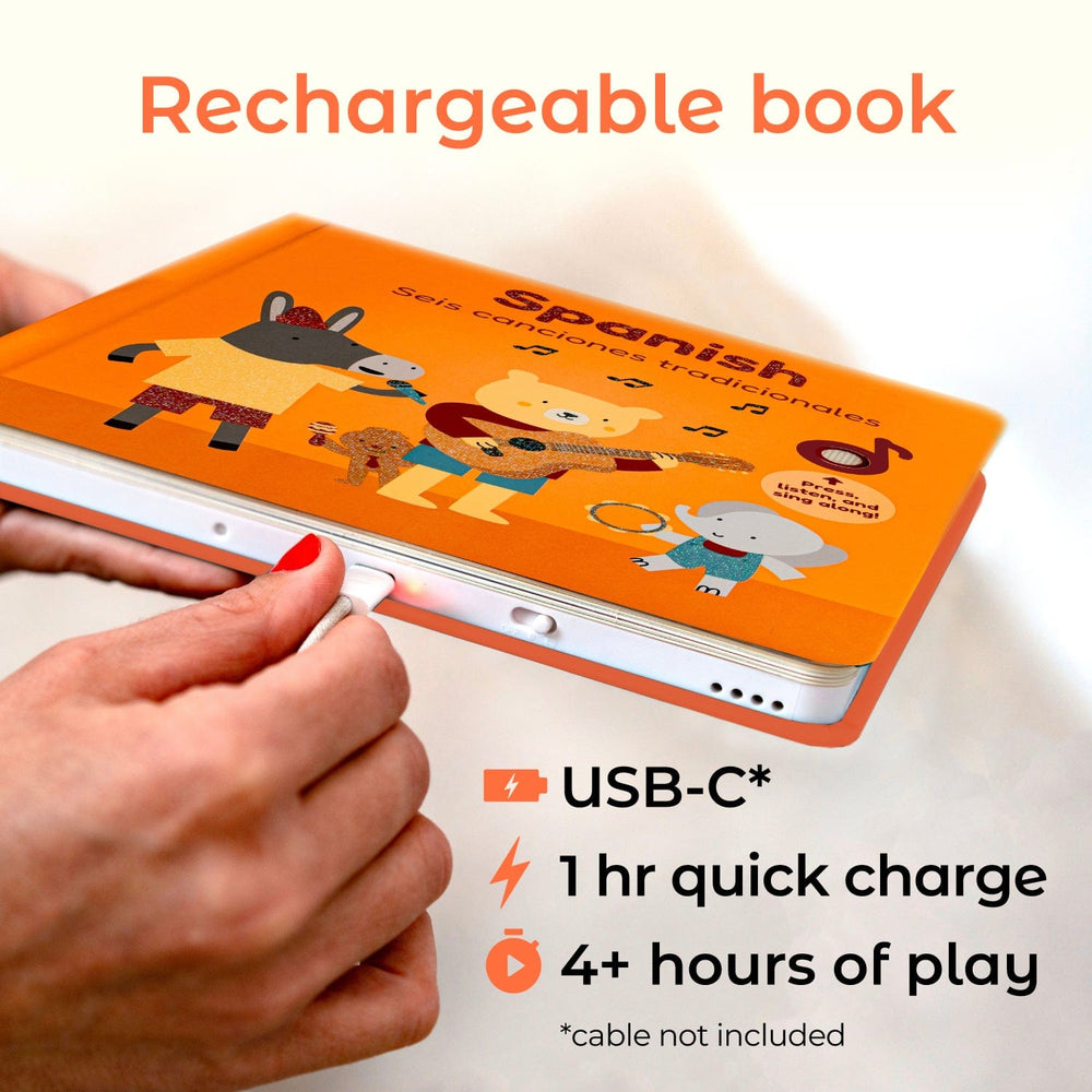 Cali's Books Sound Books Spanish Nursery Rhymes - Rechargeable