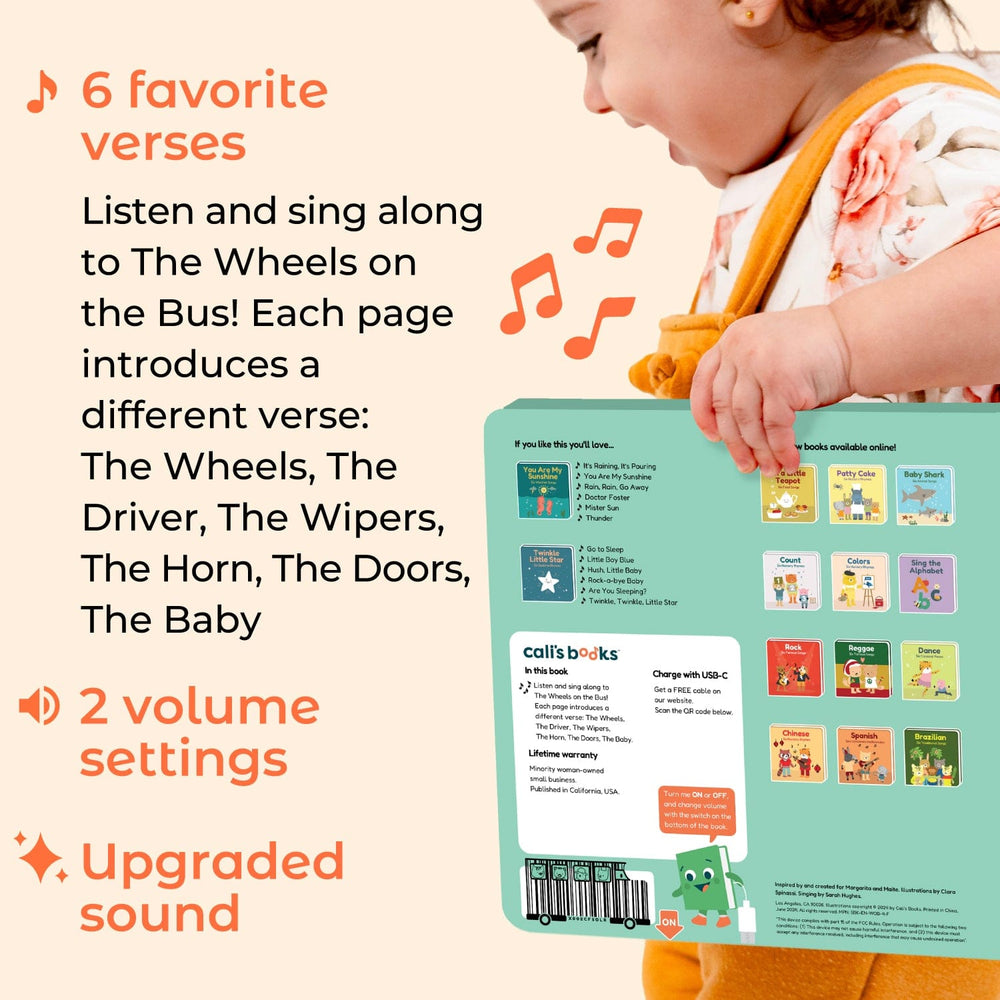 Cali's Books Sound Books Wheels on the Bus - Rechargeable